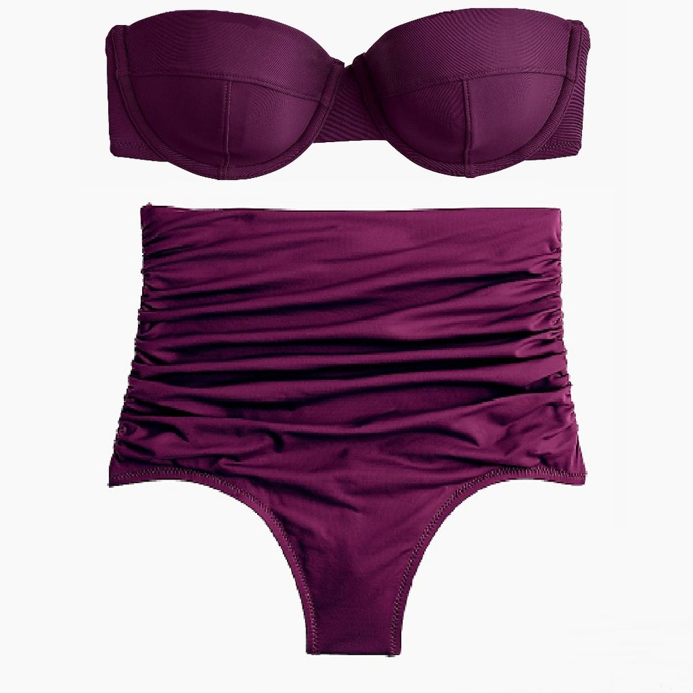 J. Crew Bikini Set, 34B top L bottoms